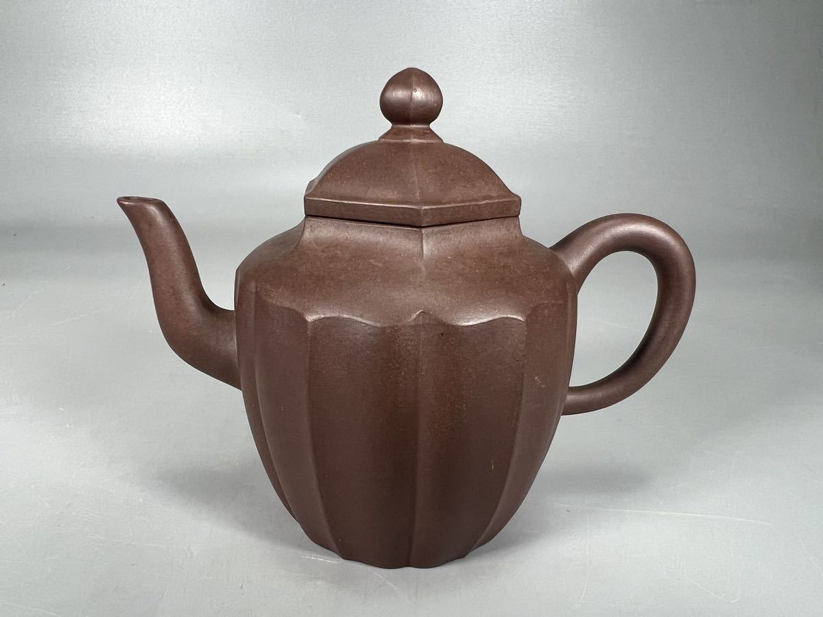 中国　紫砂　朱泥　雲龍鳳凰刻　急須　茶壷　在銘　N　9442 中国 紫砂 朱泥 雲龍鳳凰刻 急須 茶壷 在銘 N 9442 中国 紫砂