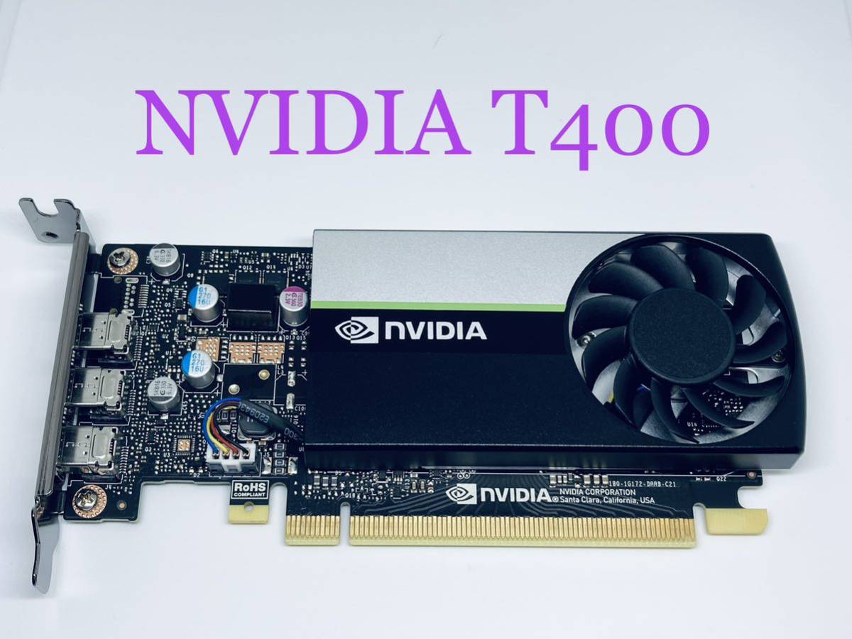 ELSA NVIDIA T400/30W/4K 3画面出力可☆DELL DP/N 0063JN☆ロー