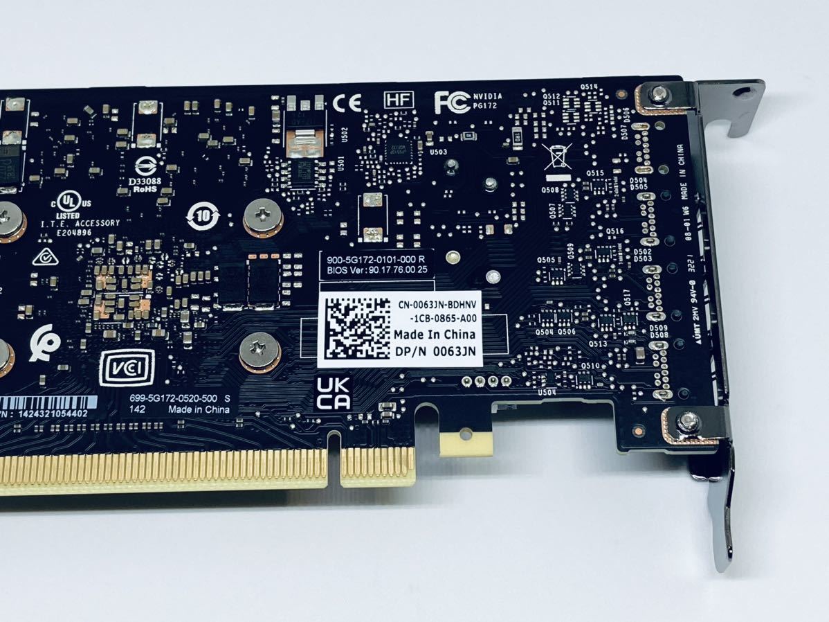 ELSA NVIDIA T400/30W/4K 3画面出力可☆DELL DP/N 0063JN☆ロー