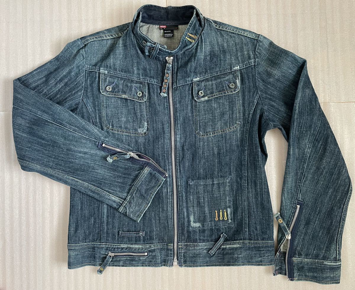 ディーゼル デニムジャケット ライダース XLサイズ 