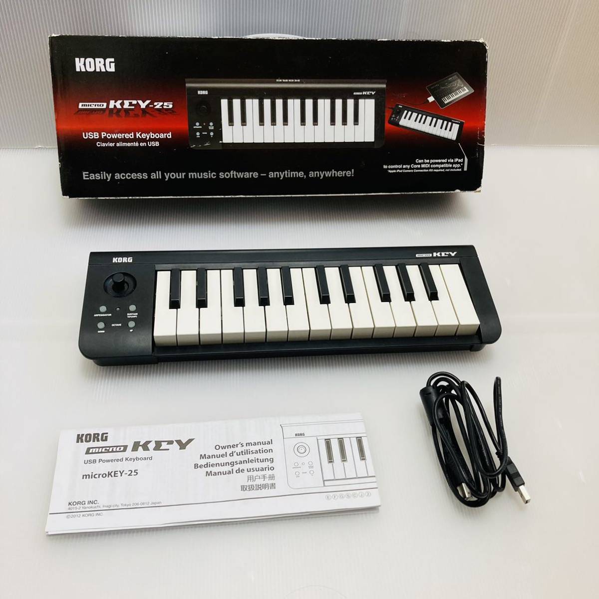 KORG　コルグ　micro KEY-25　MIDIコントローラー　25鍵盤
