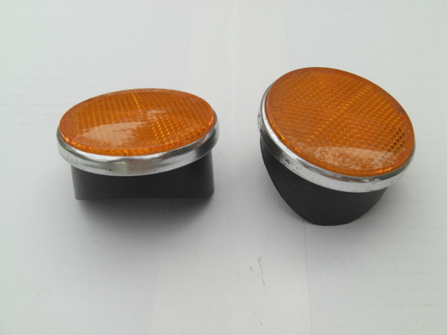 カワサキ z1z2 KH 当時物 スタンレーリフレクターアルミオレンジ_3