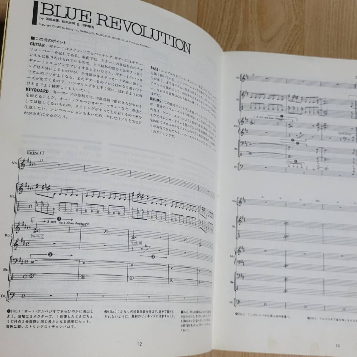 バンドスコア 浜田麻里 バンドスコア BLUE REVOLUTION 浜田麻里 全曲集