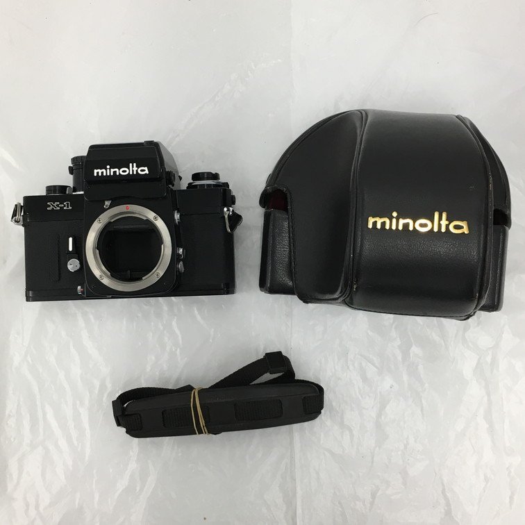 ミノルタ 一眼レフカメラ ミノルタ MINOLTA 一眼レフフィルムカメラ X-1 ケース付き【BIAA9009