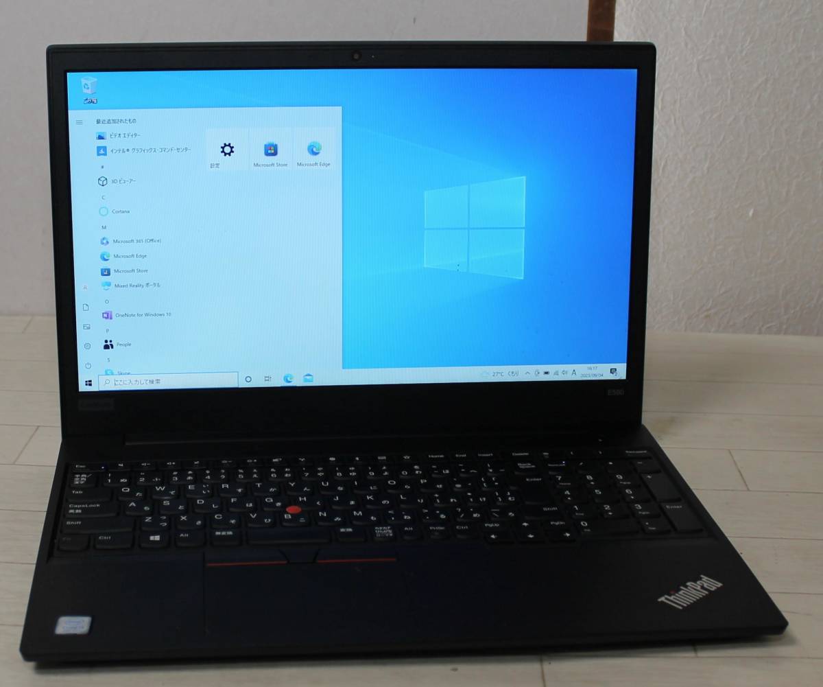 Lenovo E580 TP00095A Core i3-8130U 2.20GHz 8GB SSD 256GB 15.6 