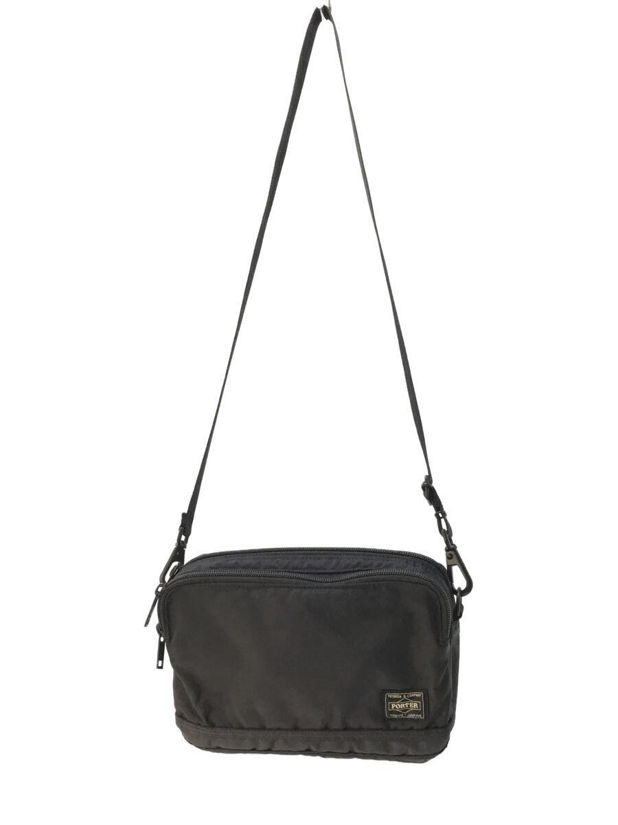 PORTER◆17AW/PORTER FLASH/689-05940/ショルダーバッグ/ナイロン/BLK