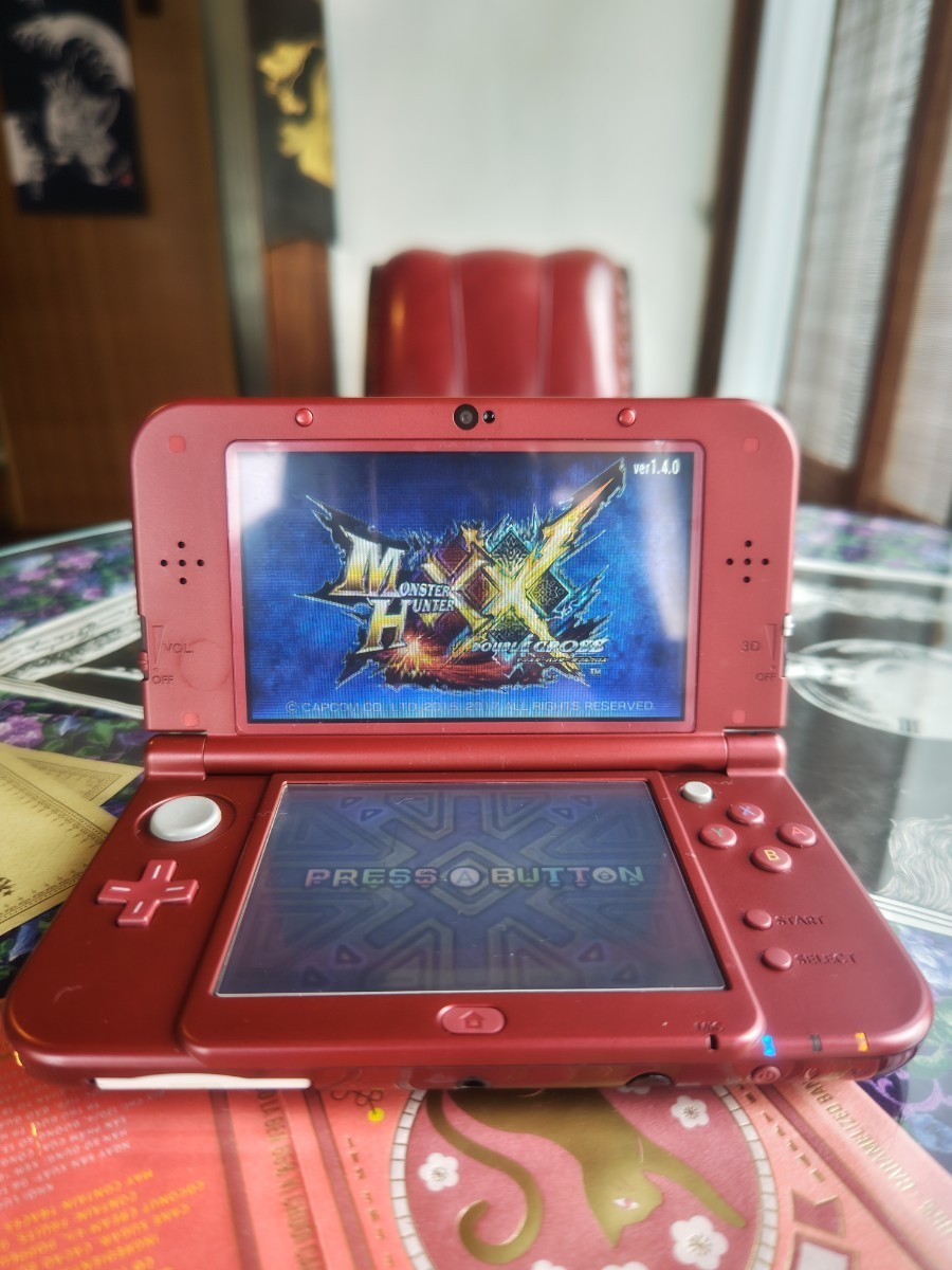 6-027 Newニンテンドー3DS LL メタリックレッド 箱付き 上下IPS 6-027 Newニンテンドー3DS LL メタリックレッド 箱付き 上下IPS