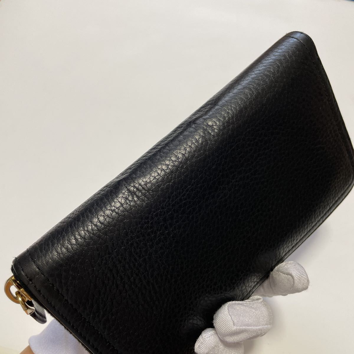 2025，送料無料 ☆美品 PRADA プラダ ラウンドファスナー ジップ 長 