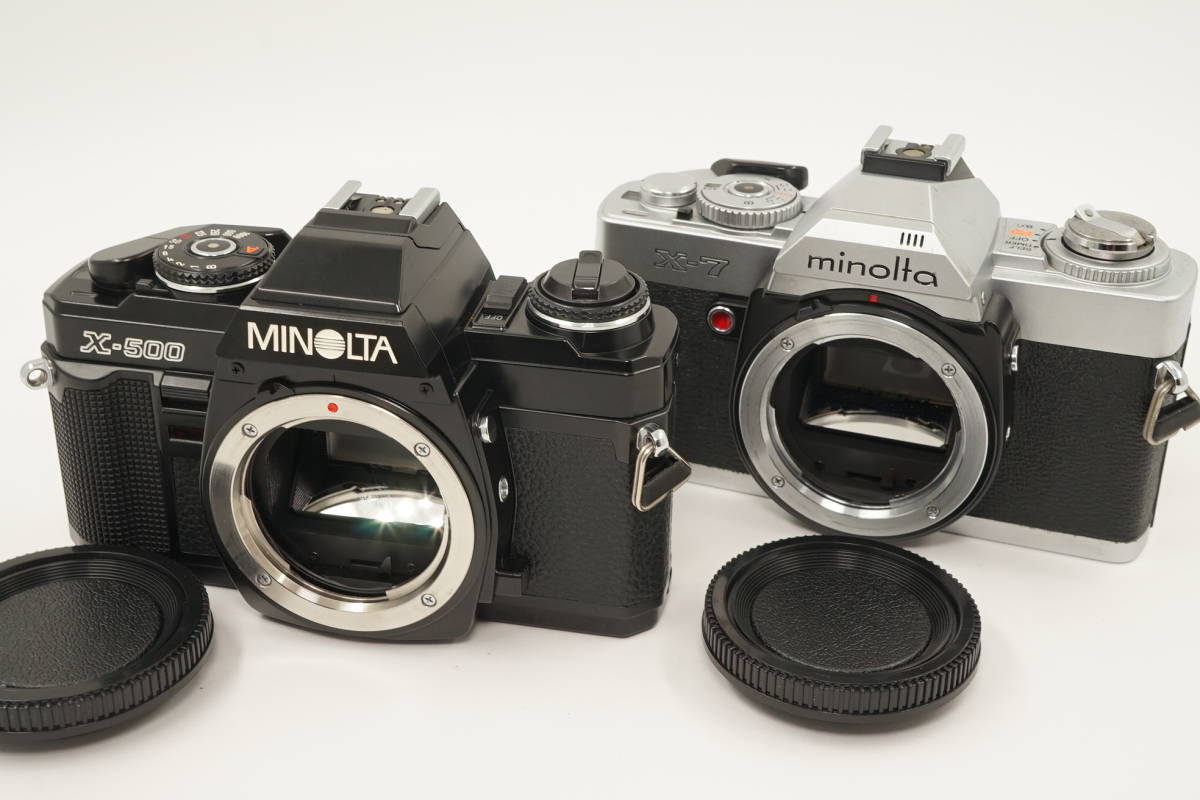 1059□売り切り□MINOLTAミノルタ□X-500 ボディ ブラック□X-7 ボディ