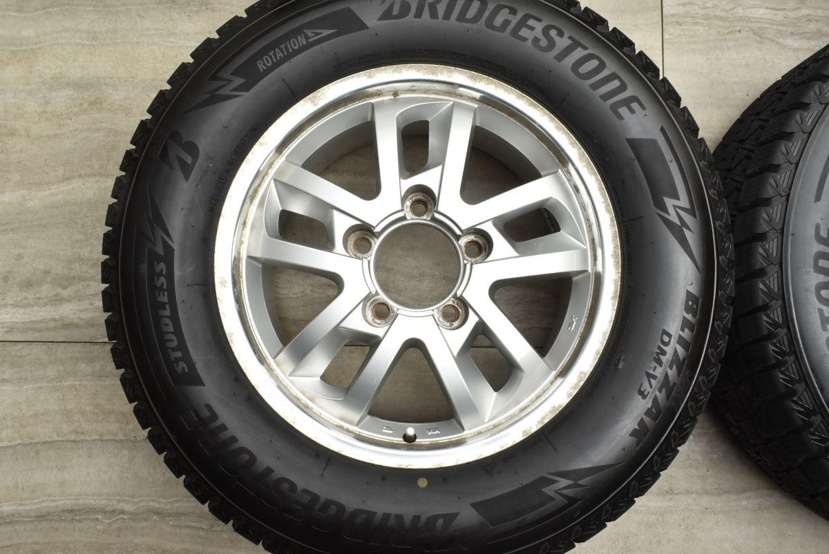 バリ溝】10本スポーク 18in 8.5J +55 PCD150 ブリヂストン ブリザック 