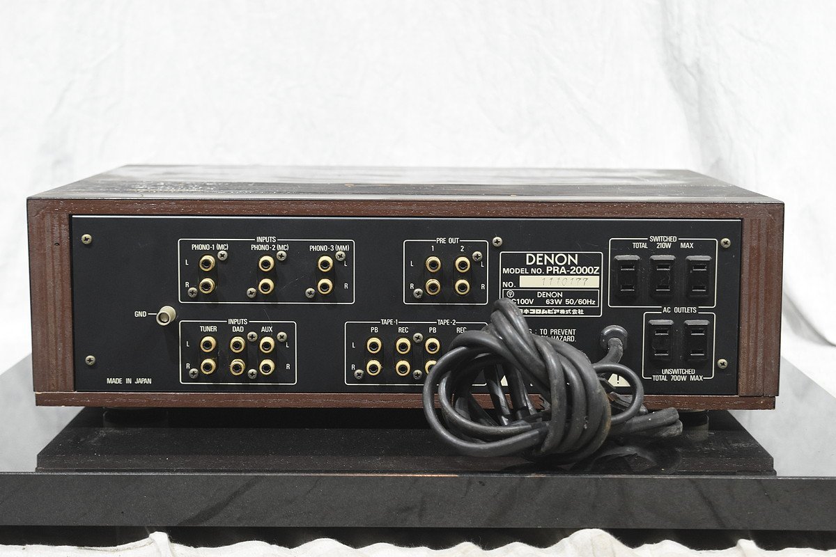 DENON/デノン プリアンプ PRA-2000Z【ジャンク品】 2026年最新Yahoo