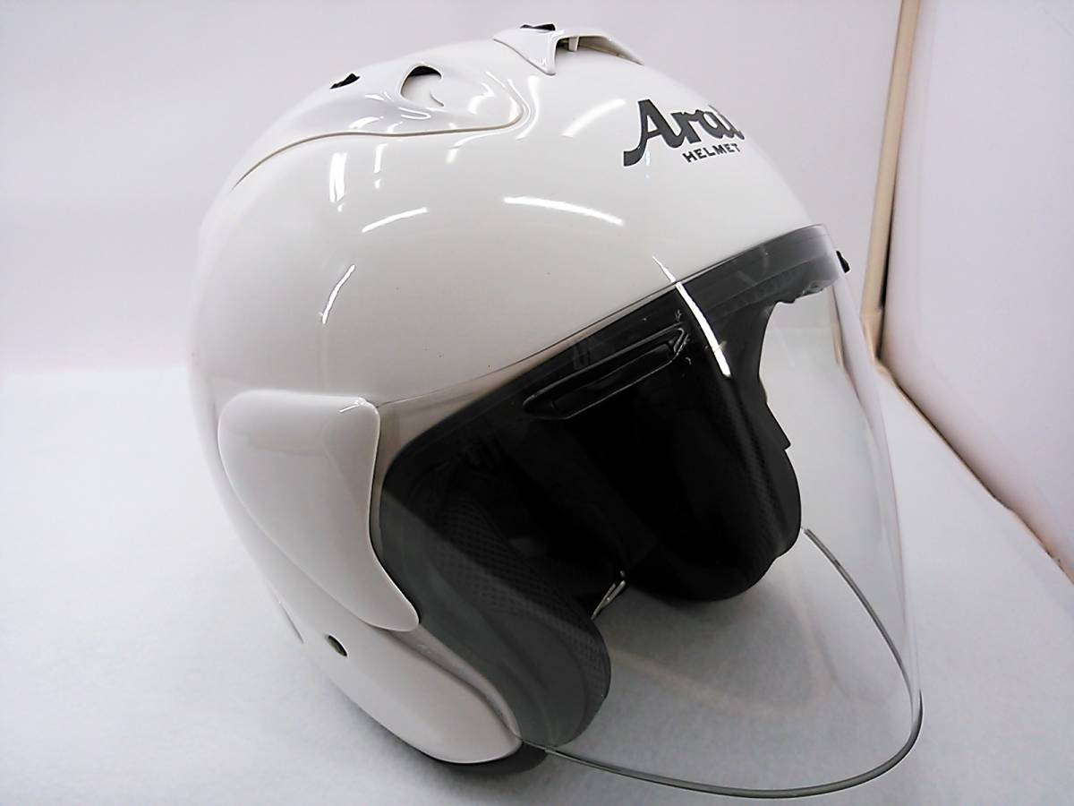 良品 Arai アライ SZ-Ram3 RamⅢ WHITE ホワイト Lサイズ 新品の内装に
