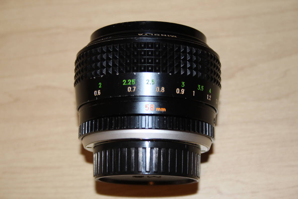 MINOLTA ミノルタ MC ROKKOR-PG 58mm F1.2 MF レンズ 【公式通販】
