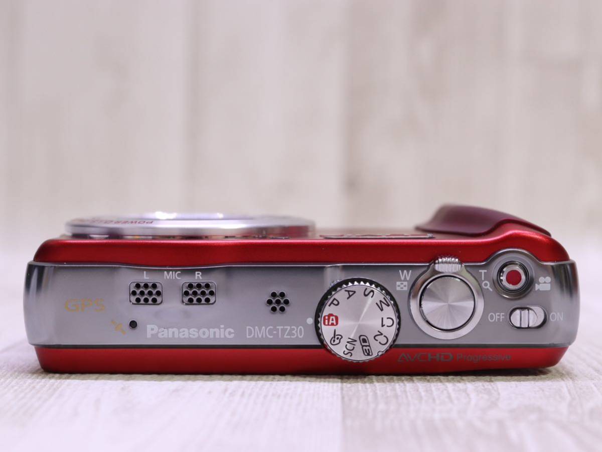PANASONIC Lumix DMC-TZ30・レッド ・ 3.0型・約1410万画素