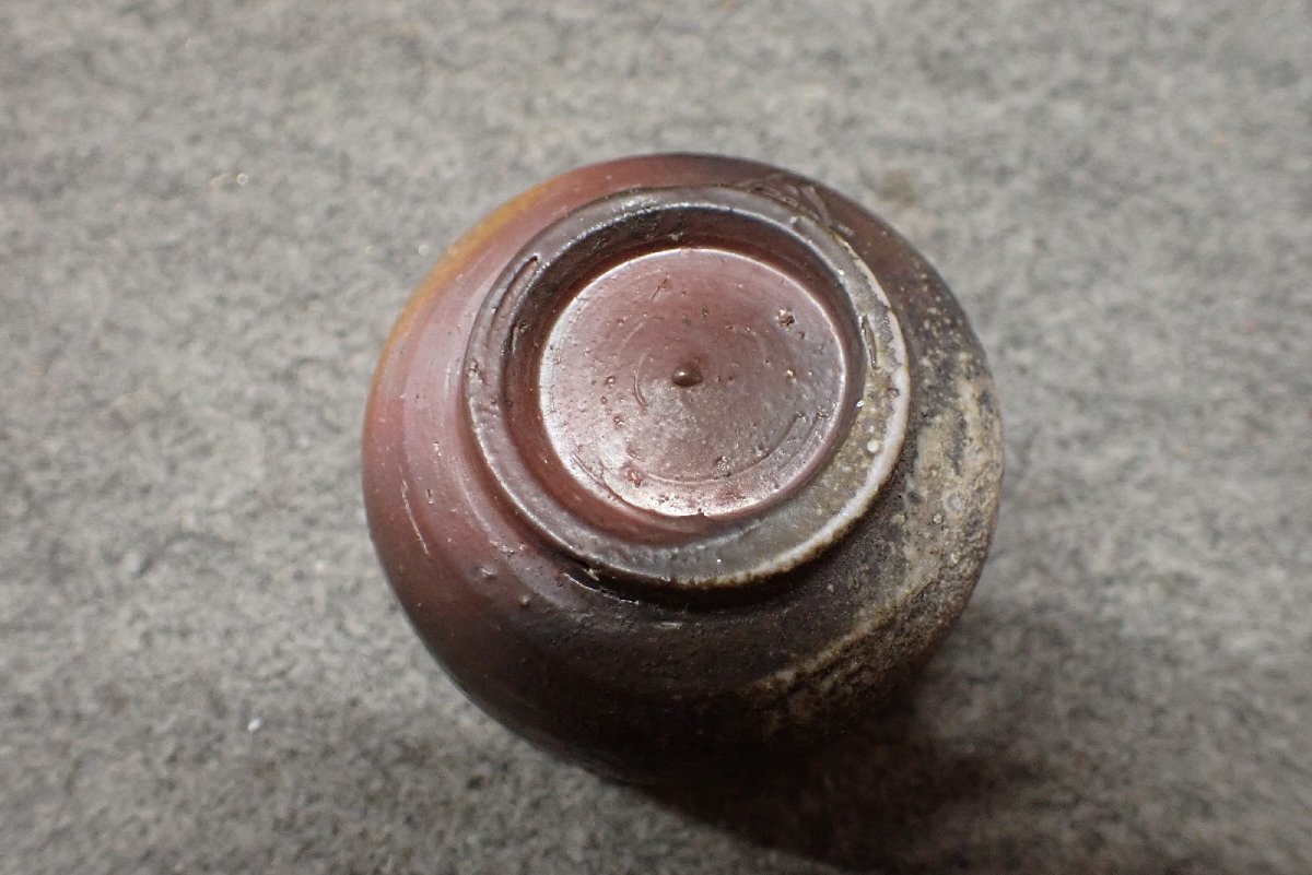 ☆0906102 備前焼 人間国宝 山本陶秀 酒呑 ぐい呑 共箱 ☆