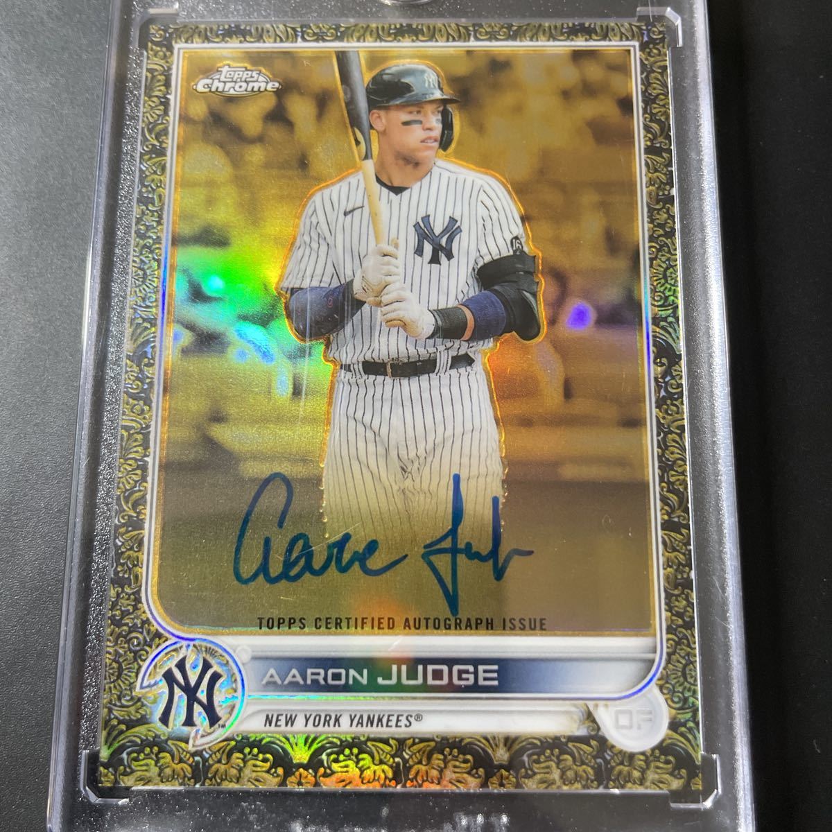 TOPPS chrome GILDED AARON JUDGE GOLD autograph /30 YANKEES 直書き 