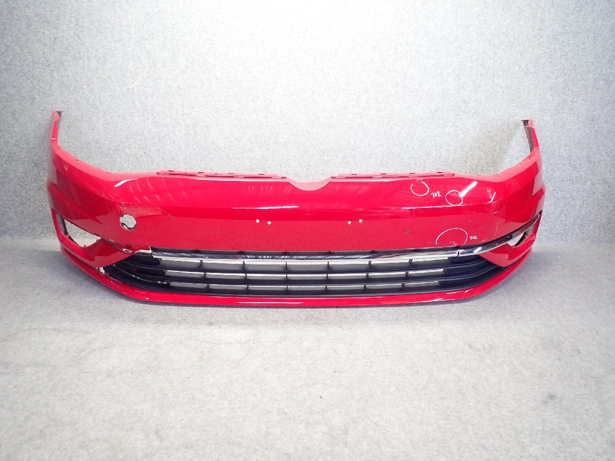 VW　ワーゲン　ゴルフ7　5G　純正　フロントバンパー　レッド　5G0.807.221 FM　5G0807221FM　296534