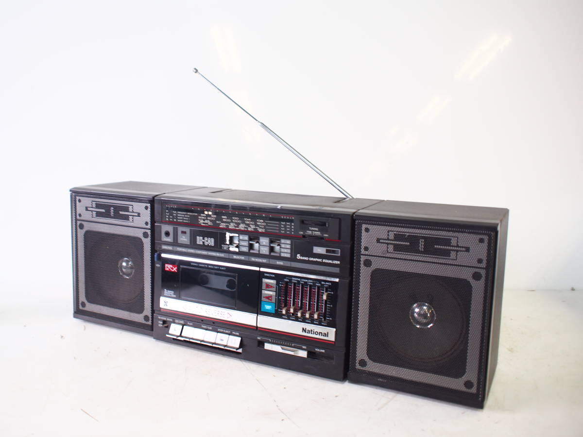 ☆【2T0830-9】 National ナショナル RX-C40F 5BAND GRAPHIC EQUALIZER
