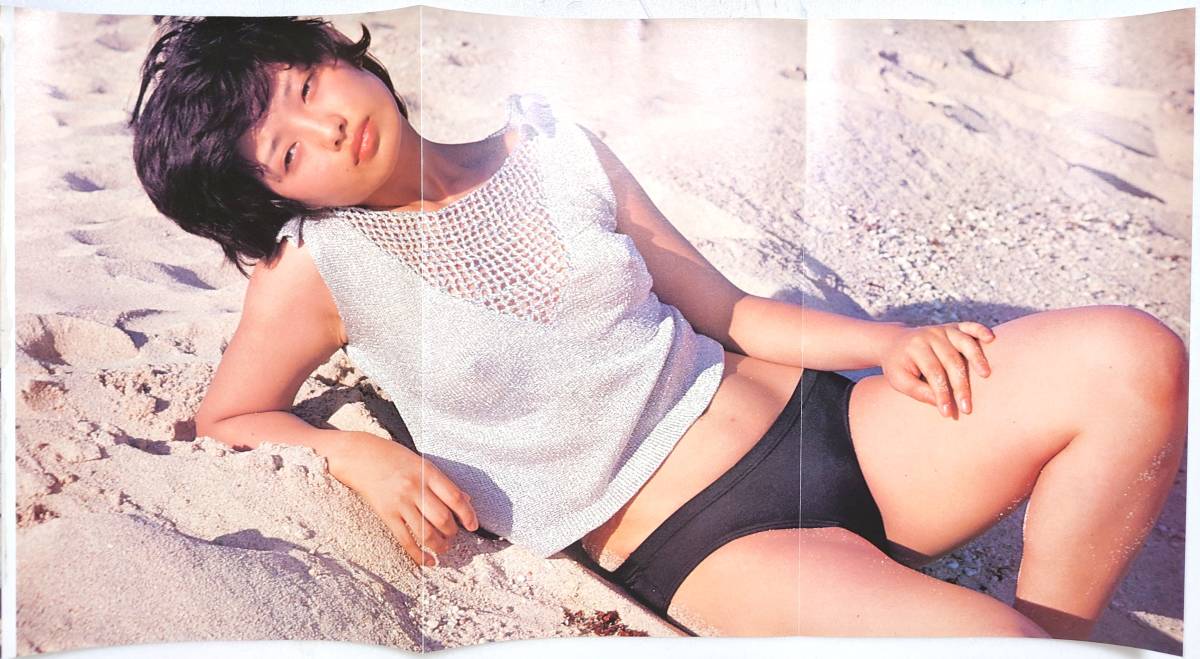 お宝　『山口百恵　両面大型ポスター』53ｃｍ　×　28ｃｍ／歌手　昭和アイドル　昭和レトロ　ピンナップポスター　希少　レア