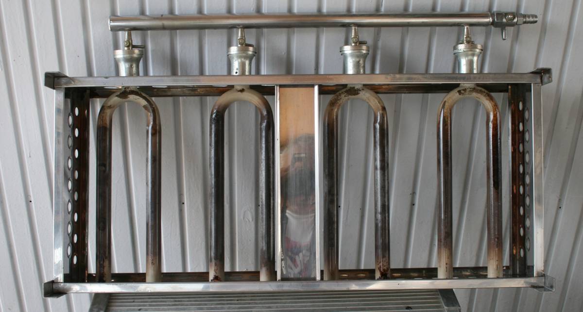 業務用 たこ焼き器 4連 3口 18穴 都市ガス用 銅板 4枚セット 横78 奥47 