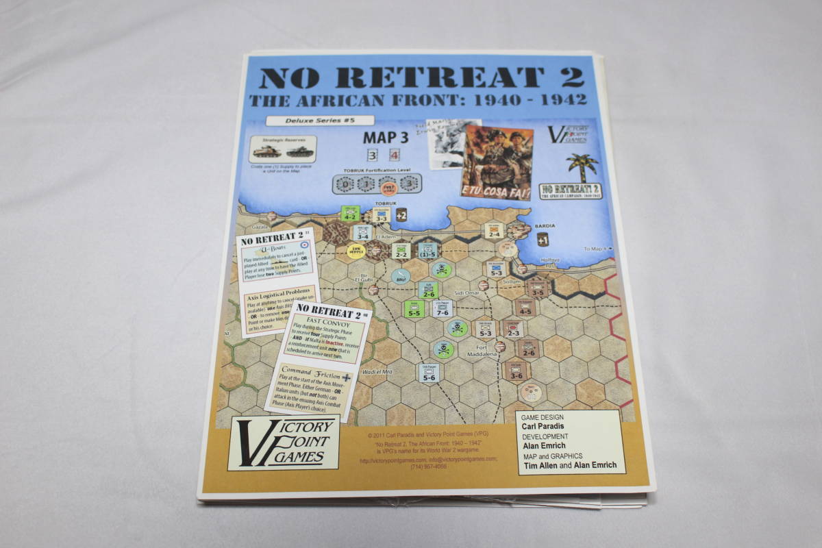  VPG NO RETREAT 2 北アフリカ戦線 参考訳付(ウォーゲーム)｜売買されたオークション情報、yahooの商品情報をアーカイブ公開 - オークファン ウォーゲーム