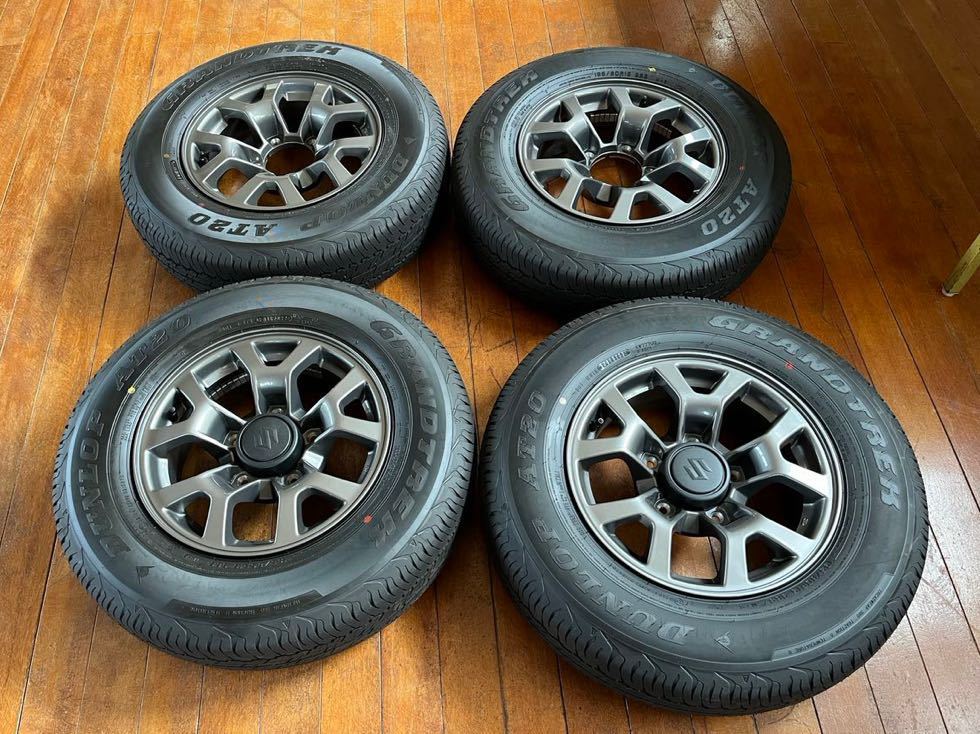 ジムニーシエラ 純正アルミホイール＋タイヤ 新車外し