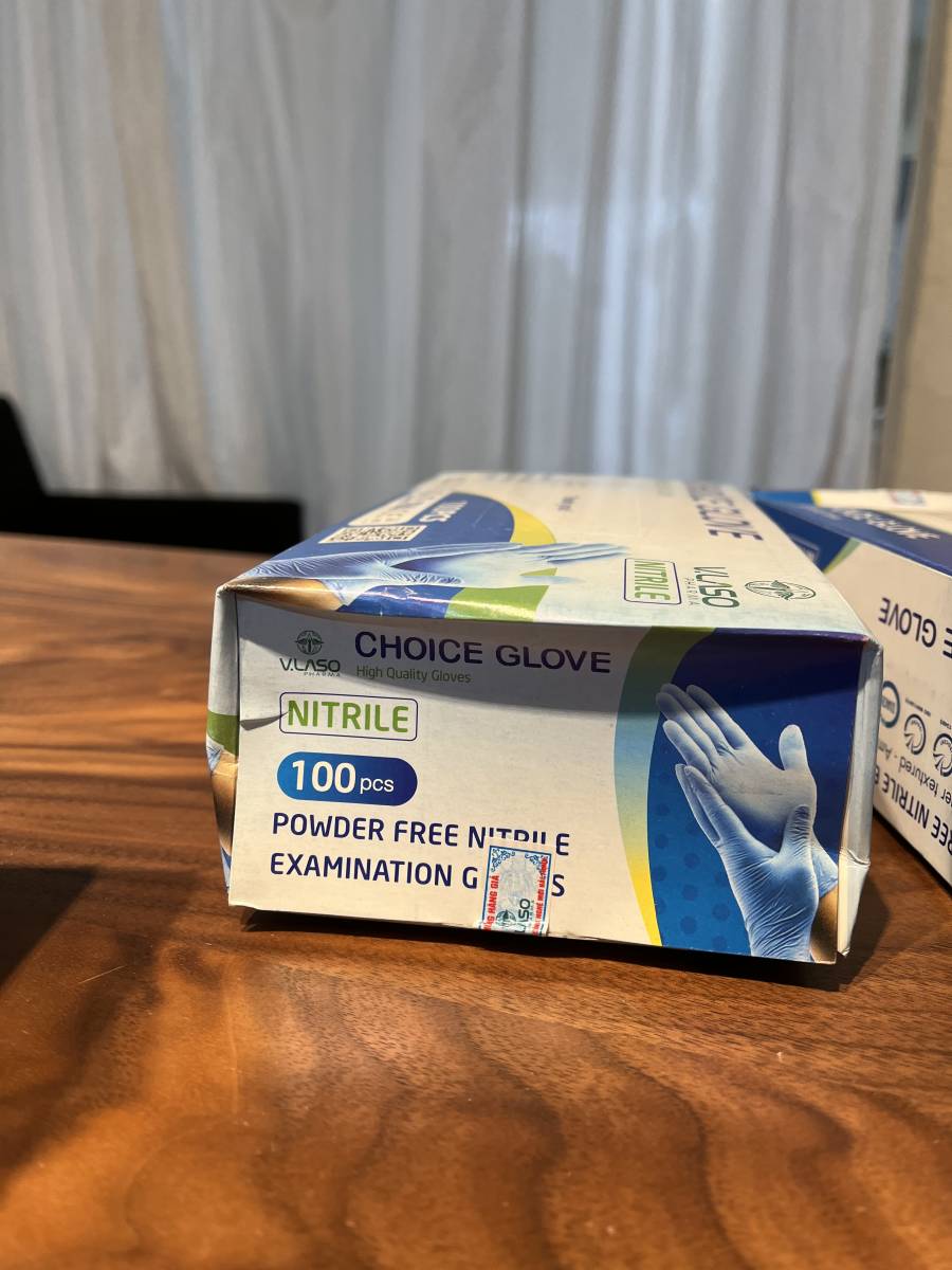 ニトリル 手袋 訳ありの通販 パウダーフリー 1000枚(10箱セット) 1000枚100枚✖️10訳あり特価品の 訳ありLサイズニトリルグローブ1000枚入　格安