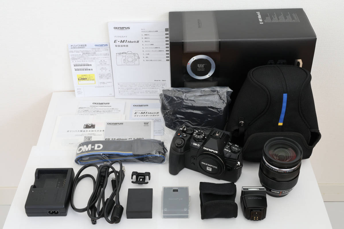  OLYMPUS オリンパス OM-D E-M1 Mark II 12-40mm F2.8 レンズキット ブラック PROキット(オリンパス)｜売買されたオークション情報、yahooの商品情報をアーカイブ公開 - オークファン オリンパス