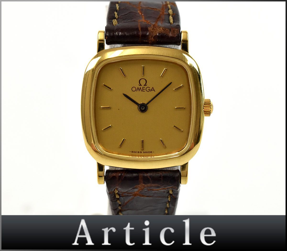 156647☆動作未確認 OMEGA オメガ Deville デヴィル デビル 腕時計