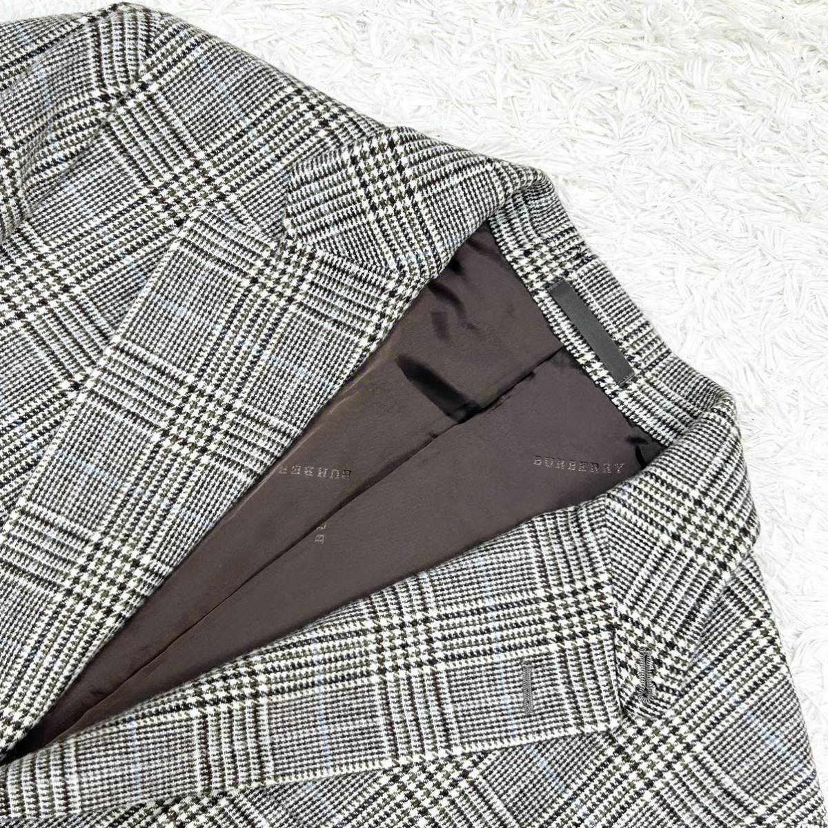 希少】☆カシミヤ混 バーバリー ロンドン くるみ釦 エルボーパッチ 