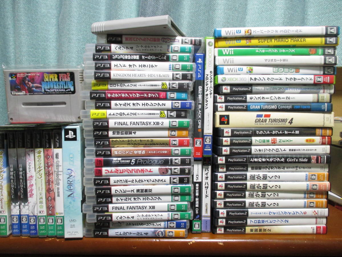 送料無料！ ゲームソフト まとめて 大量 PS1 PS2 PS3 PS4 PSP XBOX Wii ファミコン