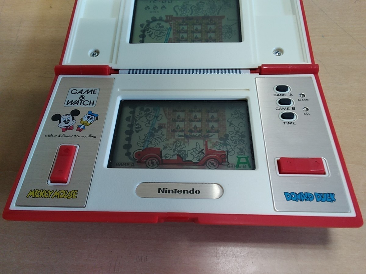 Nintendo GAME&WATCH DM-53 動作品 現状品 箱・説明書付き MICKEY&DONALD ゲームウォッチ ミッキー&ドナルド ヤフオクのみ出 商品説明必読