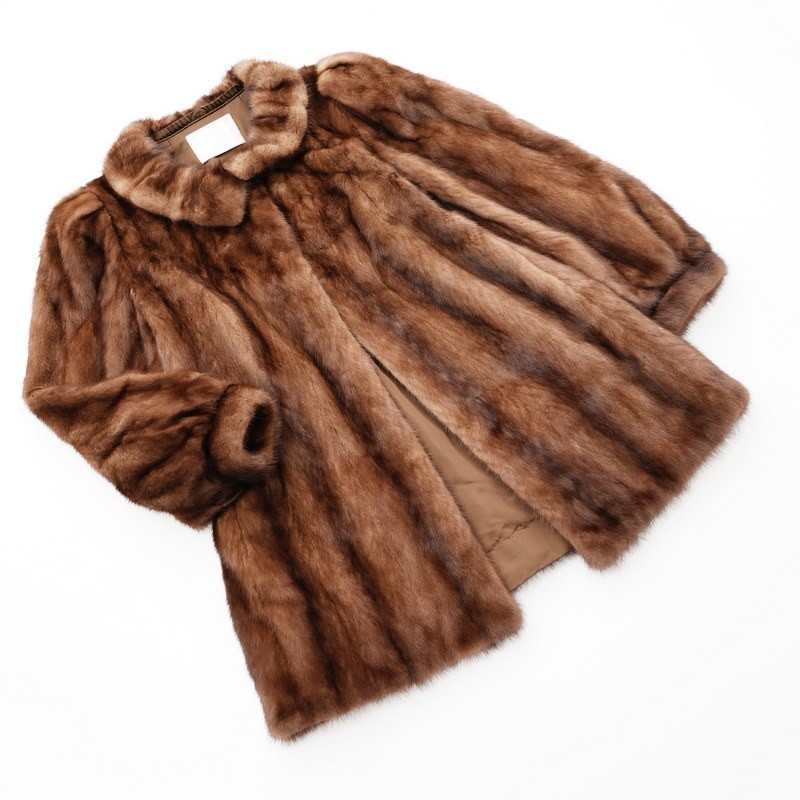 GO2629□SAGA MINK/サガミンク*銀サガ*デミバフミンク*ミンクファー