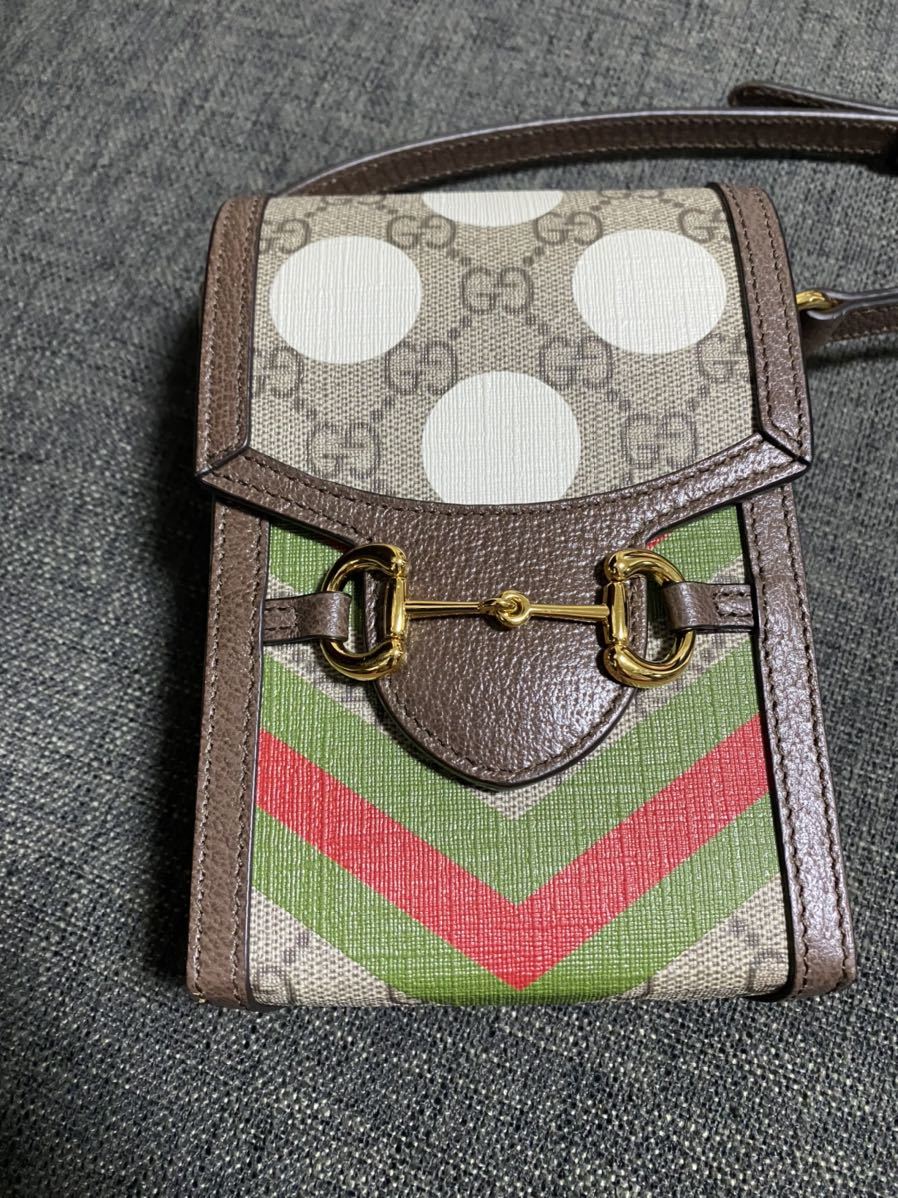 グッチ GUCCI ショルダーバッグ ホースビット ミニバッグ GGスプリーム  