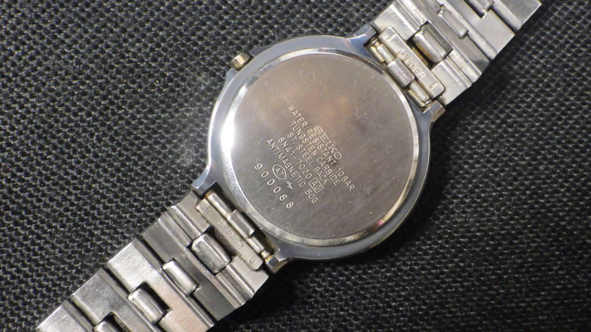 ☆SEIKO セイコー DOLCE ドルチェ 8N41-7020 アイボリー文字盤 メンズ