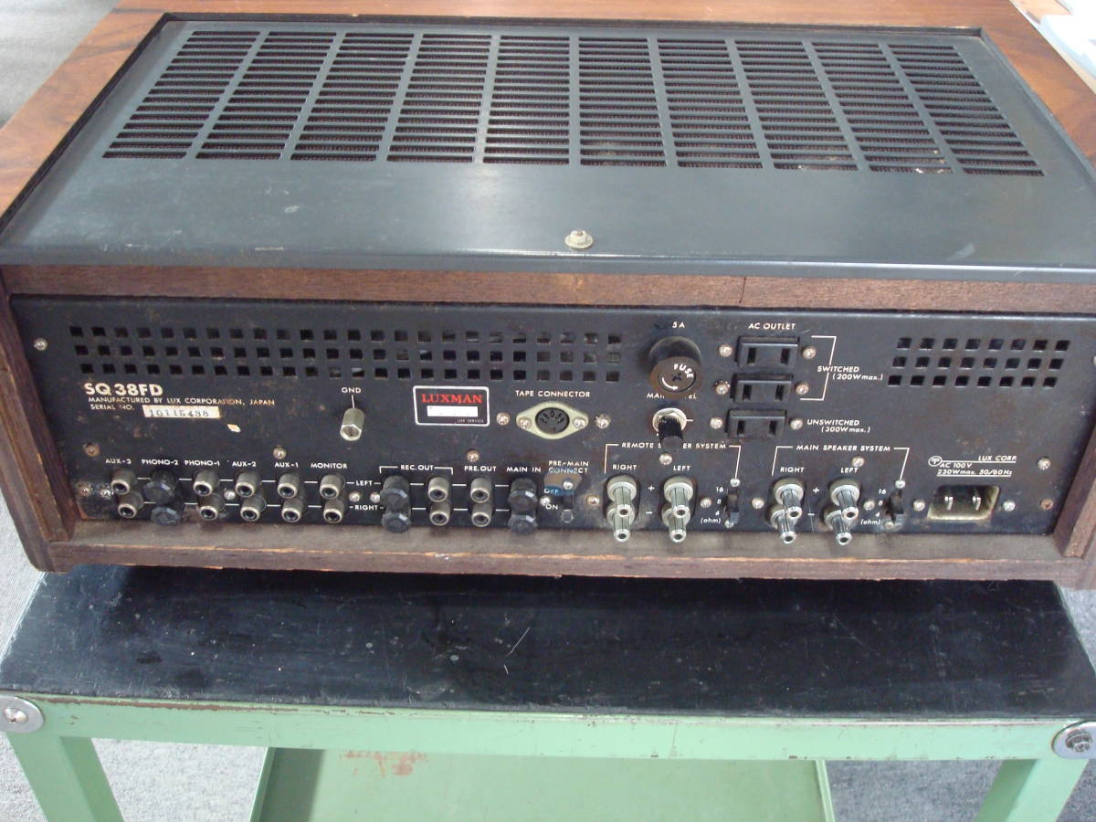 LUXMAN 真空管アンプ SQ-38FD ジャンク品 SQ38FD LUXMAN 真空管アンプ