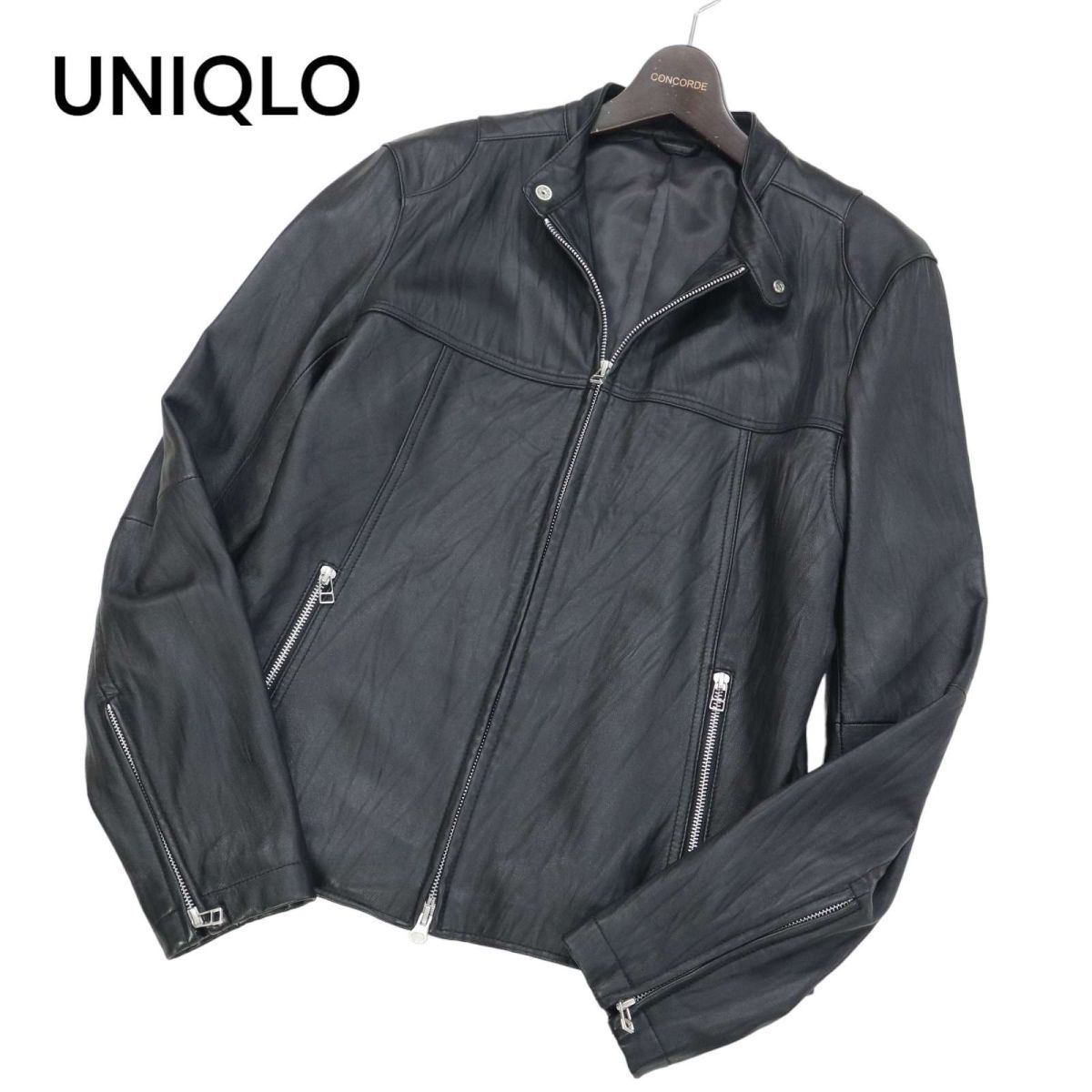 ユニクロUNIQLO UNIQLO ユニクロ 羊革☆ リアル ラム レザー シングル