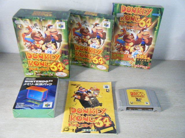 ３し２◆任天堂 ニンテンドー64 ソフト ドンキーコング64(メモリー拡張パック) 本付 ゲームソフト