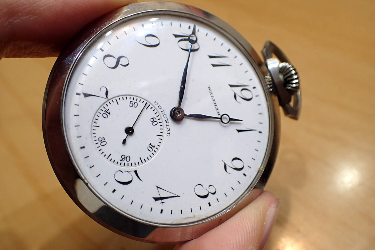 ウォルサム WALTHAM ロイヤル 彫りが美しいクッション型の懐中 HA-6250 