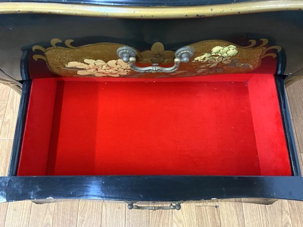 A508】手渡し可 中国美術 シノワズリ ハンドペイント サイドボード