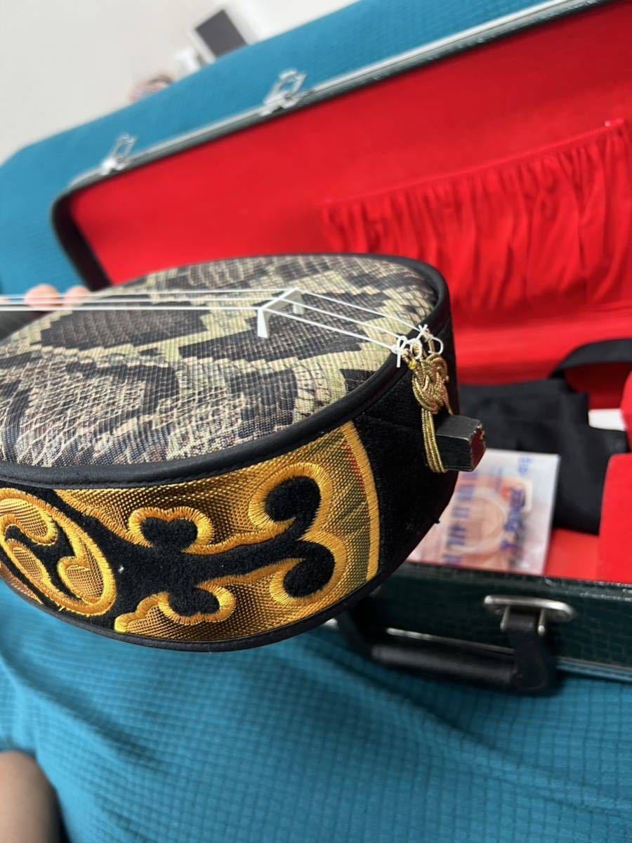 沖縄三線 蛇柄 三味線 和楽器 ハードケース 付属品セット 三線 沖縄