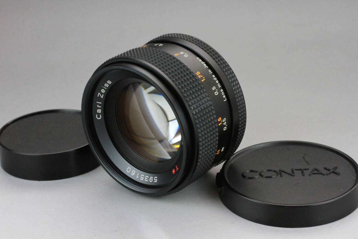 実写テスト済み 美品 CONTAX Carl Zeiss Planar 50mm F1.4 T* AEJ コンタックス カールツァイス プラナー MFレンズ #366