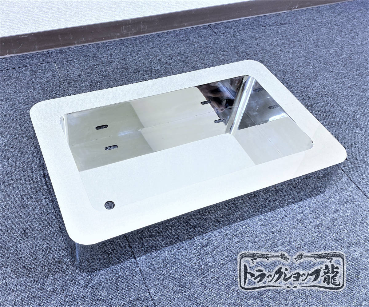 新品即納！再入荷！奥行10㎝ 鏡面 ナンバー枠 大型用 角R仕様 