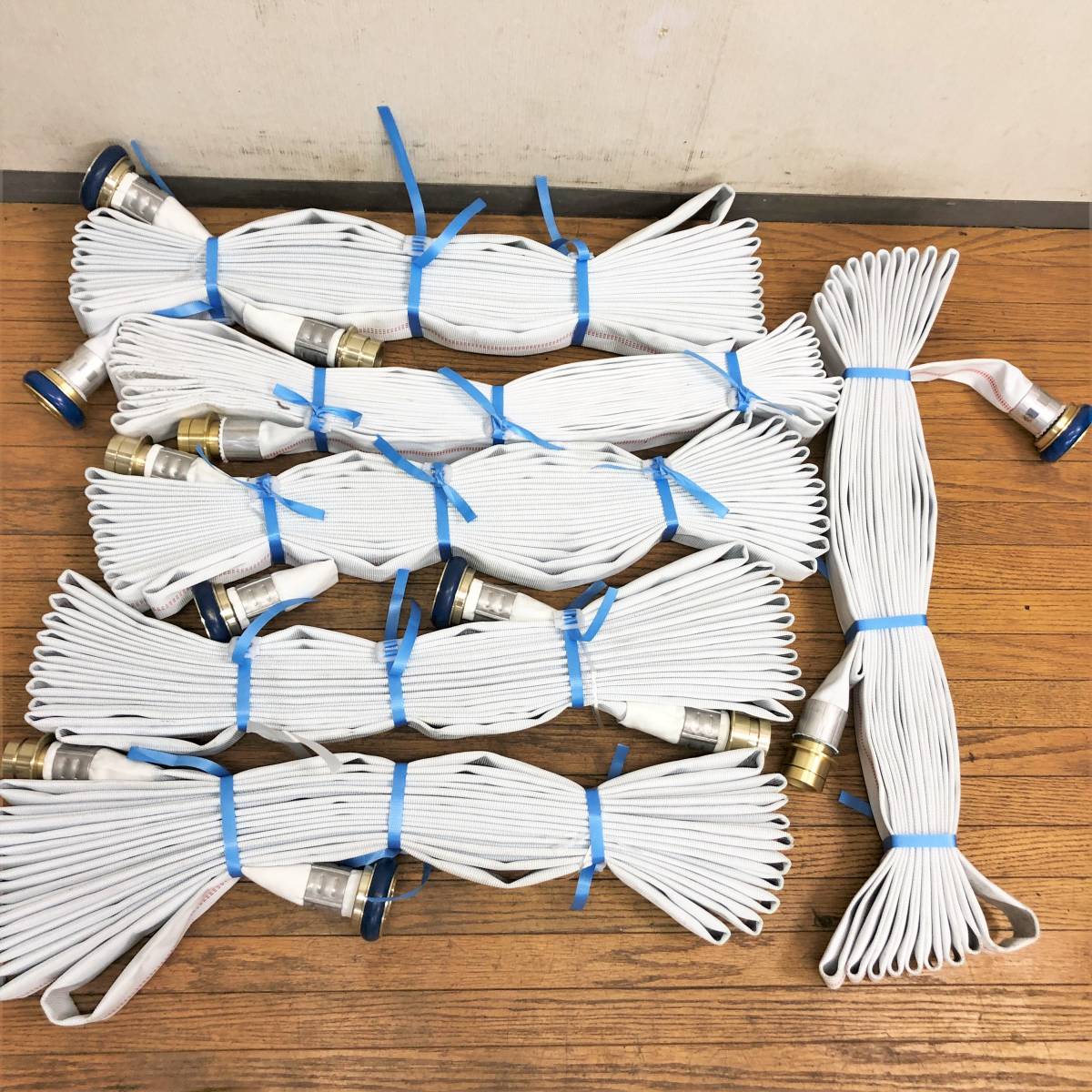 消防用ホース/10本セット/ロケットハイドラー/ジェットホース/屋内