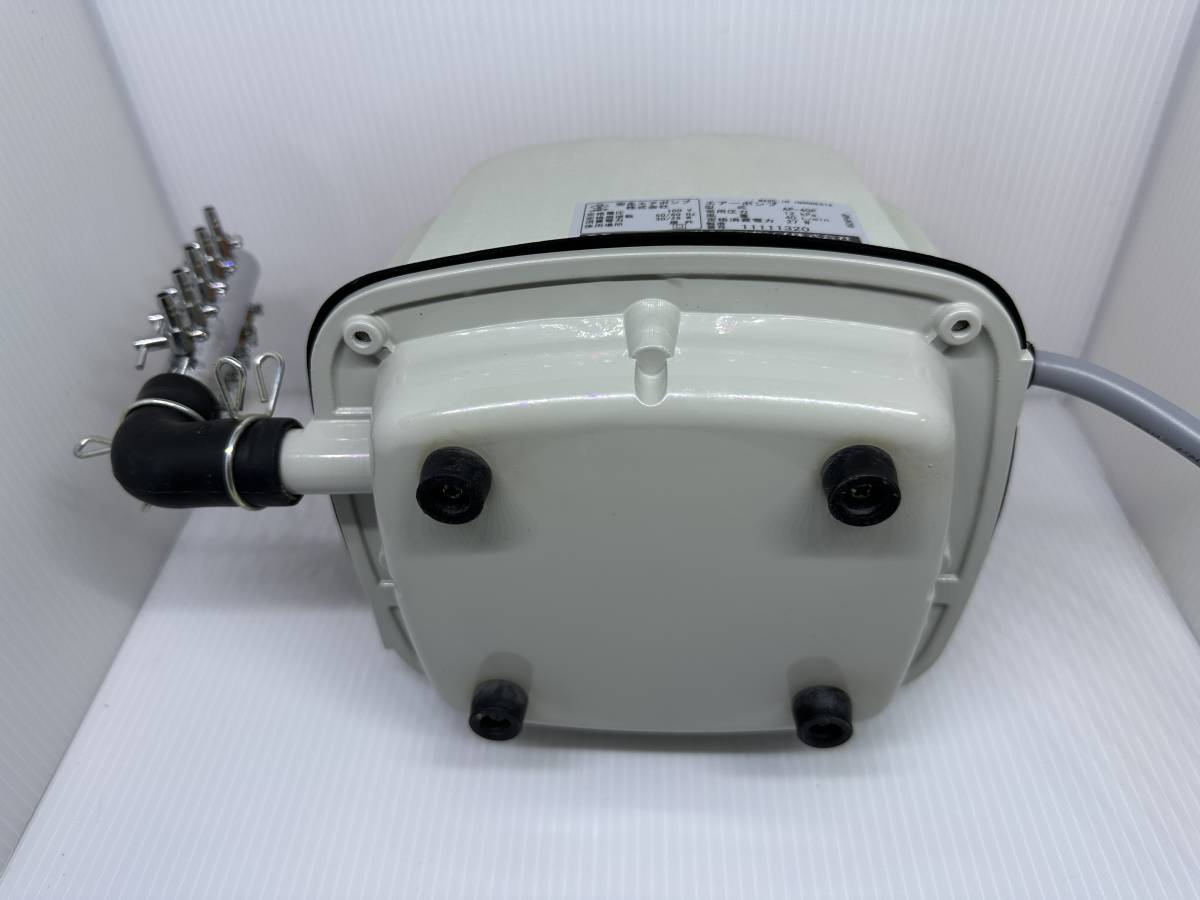 AP-40P 安永 エアーポンプ オリジナル 浄化槽 | : 1年保証付接続ホース付安永 安永エアポンプ ブロワー 分岐管 浄化槽エアーポンプ ペット用品 分岐装置 8連風量調節 浄化槽ブロワ