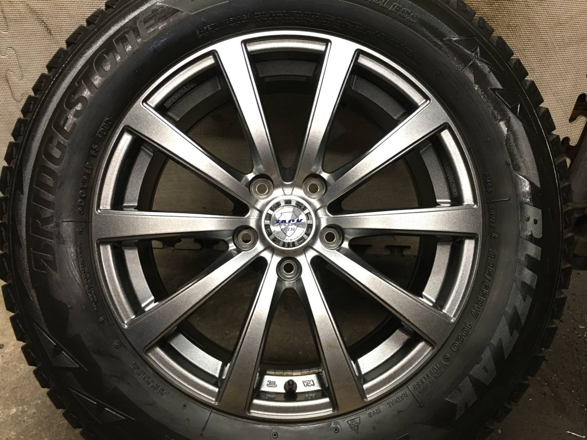 225/65R17】溝有ブリヂストンDM-V2 スタッドレスタイヤ【17×7J+48 