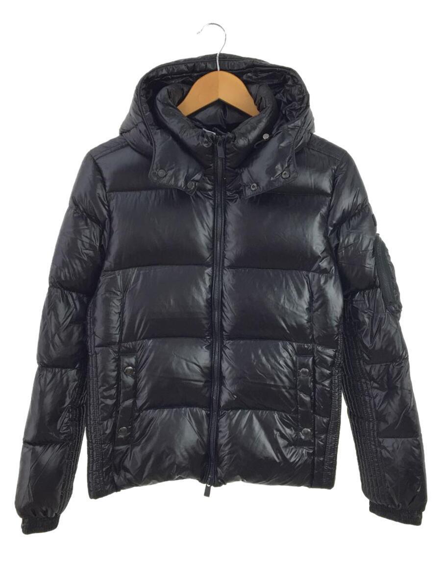 TATRAS◆ダウンジャケット/2/ナイロン/BLK/MTA17A4368/フード/フロントジッパー/ワッペン