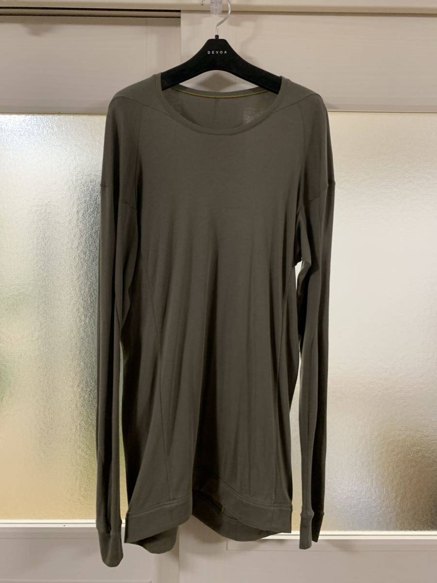 DEVOA Cotton Long Sleeve T-shirt Size2と3くらいのサイズ感です　デヴォア