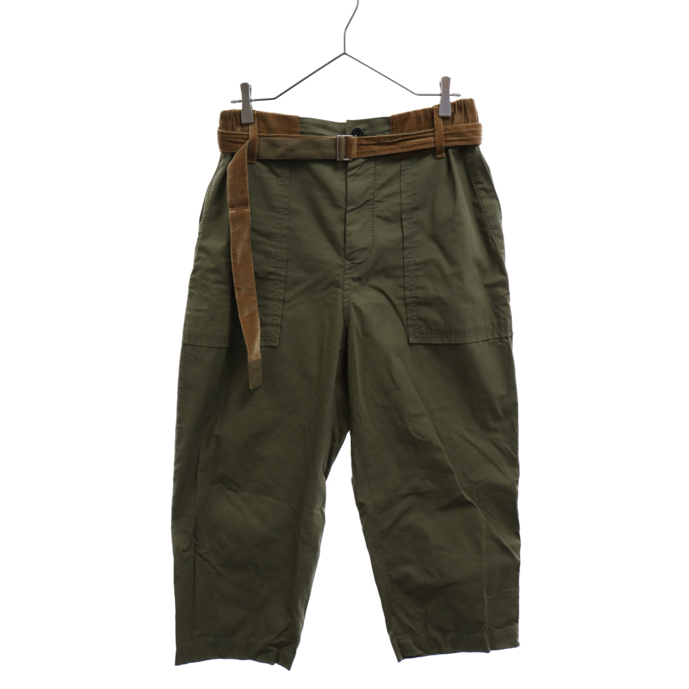 Sacai サカイ 20SS FABRIC COMBO CROPPED PANTS 20-02220M