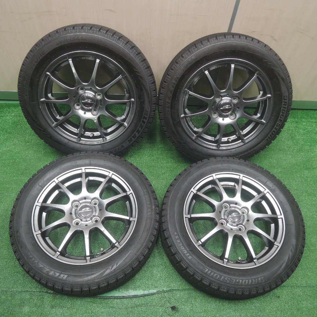 155/65R14 ブリヂストンVRX2 バリ溝 4本 2023年製 送料込み 155/65r14